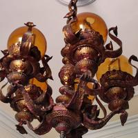 Lampadari in ferro battuto