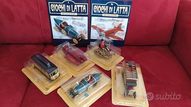 Lotto di 5 giocattoli di latta Paya ed. Fabbri