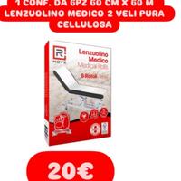 6 pz rotolo lenzuolo medico 60cm x 60 metri