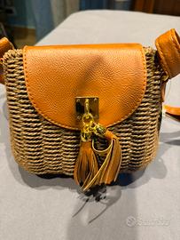 Borsa tracolla paglia Mili Bijoux NUOVA estiva