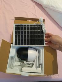 telecamera con pannello solare 