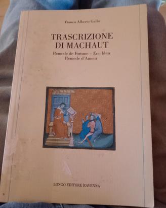 Libro " Trascrizione di Machaut 