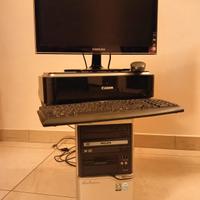 PC fisso COMPUTER ACER+monitor+stampante+accessori
