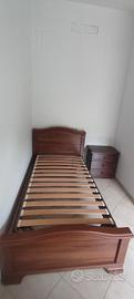 si vende letto singolo in noce nazionale
