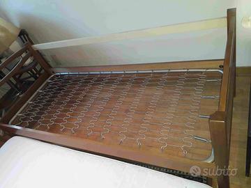Letto con Struttura in legno + rete + materasso