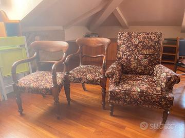 sedie imbottite in legno