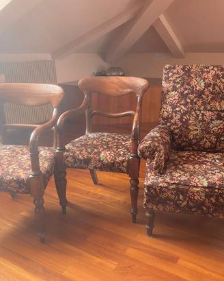 sedie imbottite in legno