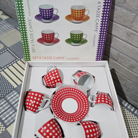 Set 6 tazze caffè con piattino