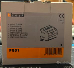 Switch 5 porte F551 Bticino