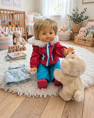 Cicciobello cammina sulla neve+peluche+maglietta f