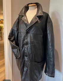 Giacca pelle nera da uomo