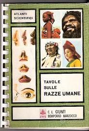 TAVOLE SULLE RAZZE UMANE   1968