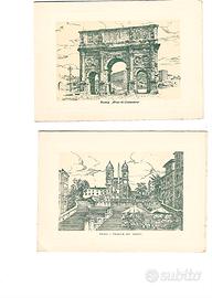 cartolina antica  su biglietto auguri