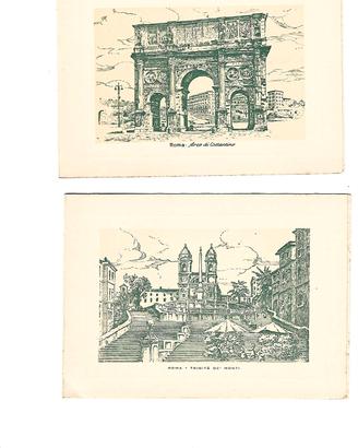 cartolina antica  su biglietto auguri