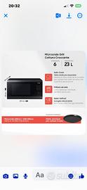 Forno microonde/friggitrice ad aria/grill