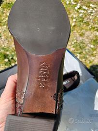 scarpe stringate Francesine marroni Calpierre N.38