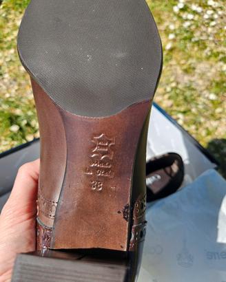 scarpe stringate Francesine marroni Calpierre N.38