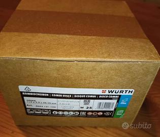 Confezione 25 dischi taglio e sbavo Wurth