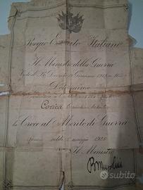 documento con firma di Benito mussolini