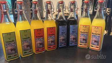 Limoncello,Arancino,Mandarino,Liquirizia,Mirto