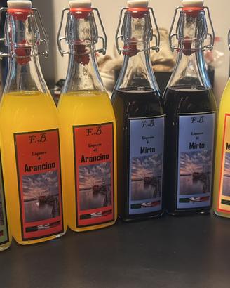 Limoncello,Arancino,Mandarino,Liquirizia,Mirto