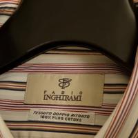 CAMICIA RIGHE INGHIRAMI DOPPIO RITORTO M.C. tg 40
