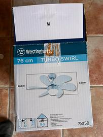 Ventilatore con lampadario da soffitto