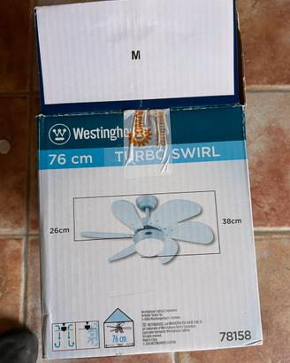 Ventilatore con lampadario da soffitto
