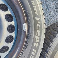 Cerchi + gomme invernali 185/65 R15 Hankook
