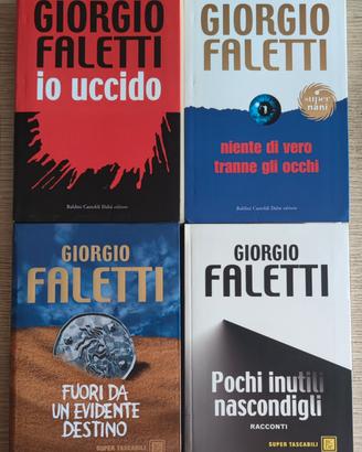 Giorgio Faletti set 4 libri thriller