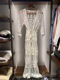 Kimono copricostume in pizzo