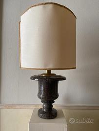 Lampada vaso marmo grigio