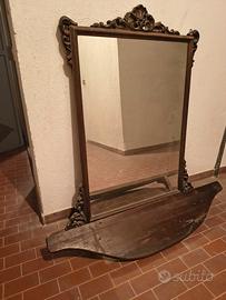 specchio con mensola