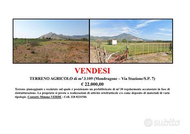 Terreno con Prefabbricato mq 3.109 Via Stazione