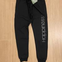 Pantalone in felpa donna nero tg XL di Happiness