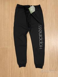 Pantalone in felpa donna nero tg XL di Happiness