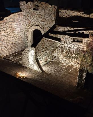 Presepe storico con illuminazione