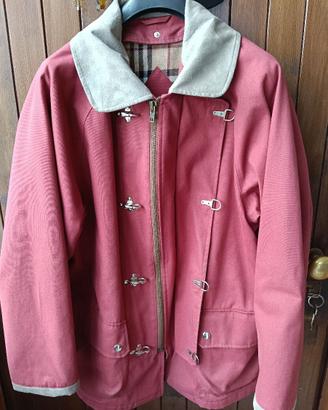 Cappotto marinaio rosso vintage impermeabile