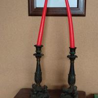 candelabri in bronzo 