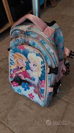 Cartella zaino Disney Frozen con trolley