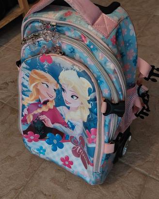 Cartella zaino Disney Frozen con trolley