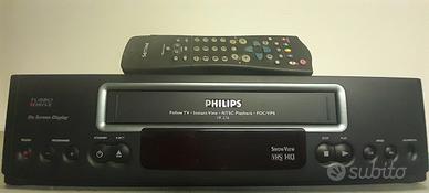 LETTORE VHS PHILIPS VIDEOREGISTRATORE PAL NTSC+TEL