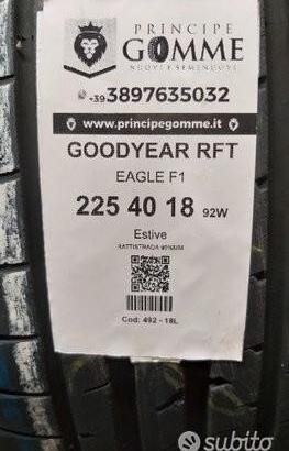 2 gomme 225 40 18 goodyear rft A492