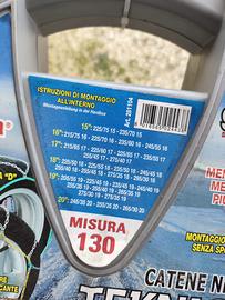 Catene misura 130 per jeep tenegade 17”