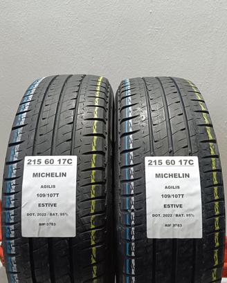 2 GOMME 215 60 17C MICHELIN RIF3783