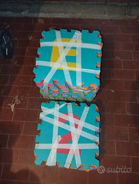 Tappetini puzzle lettere e numeri per bambini