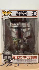 Funko Pop Star Wars #380 – Mandalorian con Grogu