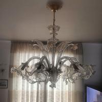 Lampadario in vetro di murano