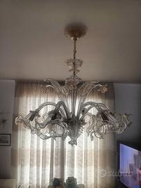 Lampadario in vetro di murano