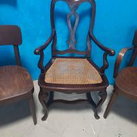Poltrona THONET con paglia di Vienna